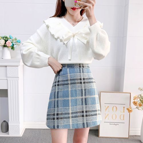 Plaid 2024 skirt yesstyle