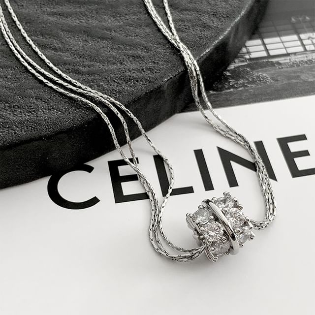 Jael-CZ Snakebone Necklace