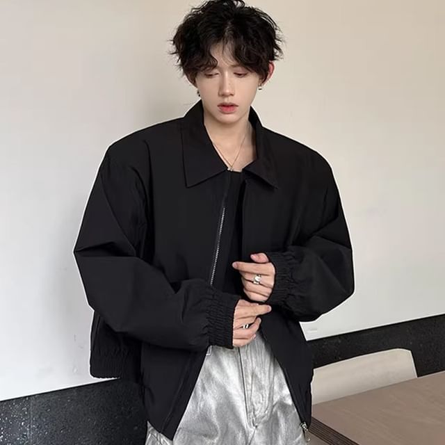 Kimeya-Plain Zip Jacket