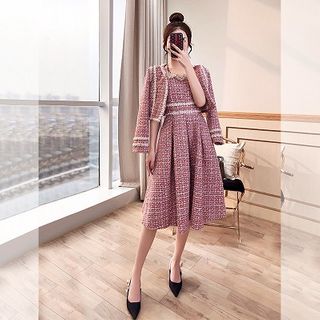 tweed jacket and dress