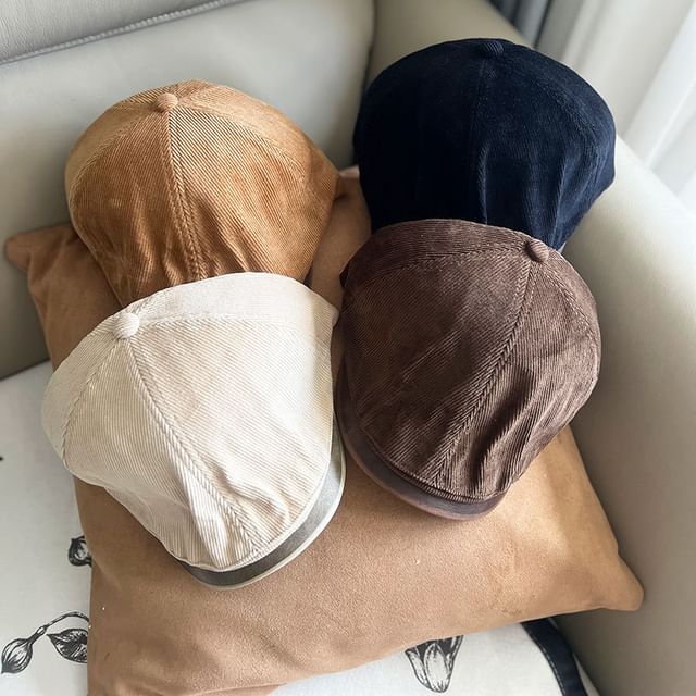 Raconteur-Corduroy Plain Newsboy Cap
