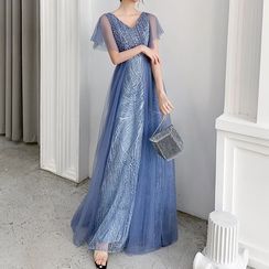 sachin and babi light blue dress Search 'Prom Dresses' in Women's Clothing main image 0