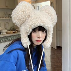 Pompabee - Bear Ear Fleece Trapper Hat Pompabee - Bear Ear Fleece Trapper Hat