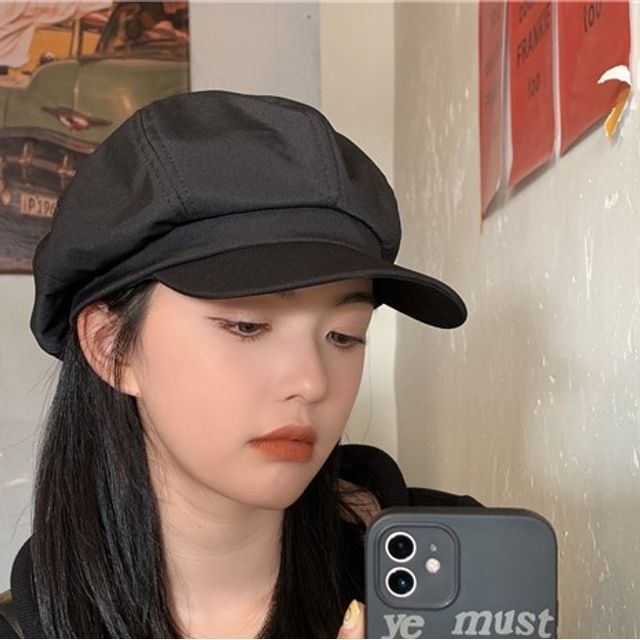 HATHOT-Plain Newsboy Cap