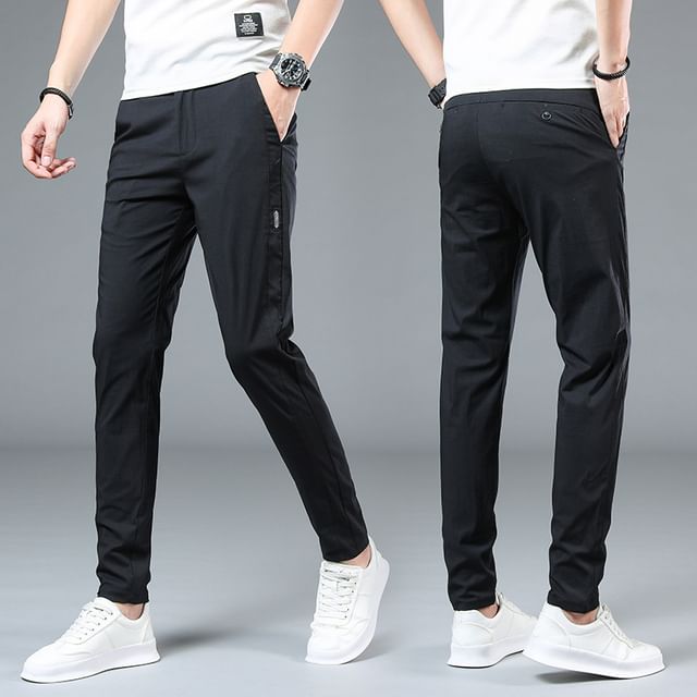 Denimic-High Waist Slim Fit Pants