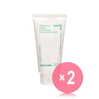 innisfree - Green Tea Amino Hydrating Cleansing Foam 2pcs Bundle Set