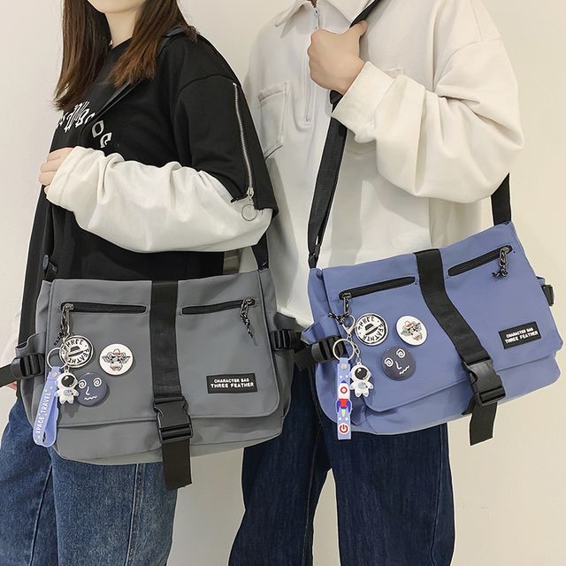 Nappsach Nylon Messenger Bag YesStyle