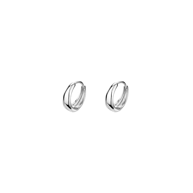Toinianimos-Polished Sterling Silver Hoop Earring