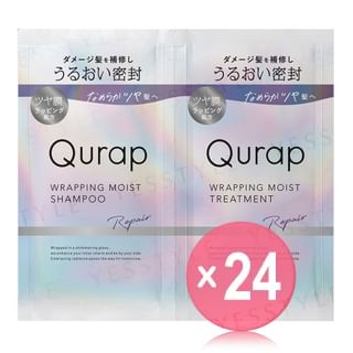 Qurap - Wrapping Moist Shampoo &Treatment Repair Trial Set (x24) (Bulk Box)