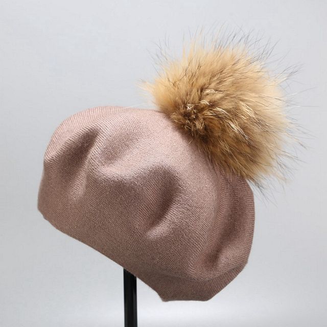 Hatrix-Pom Pom Knit Beret