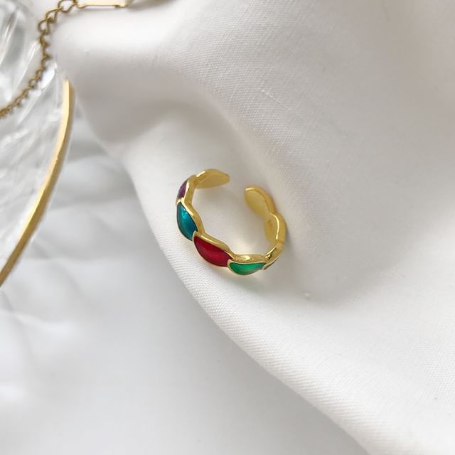 Forainer-Sterling Silver Glazed Ring
