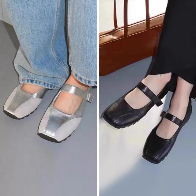 FRAISO-Balletcore Adhesive Strap Flats