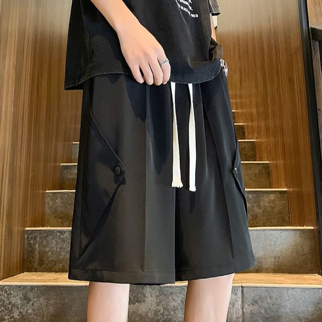 POSI-Mid Rise Plain Shorts