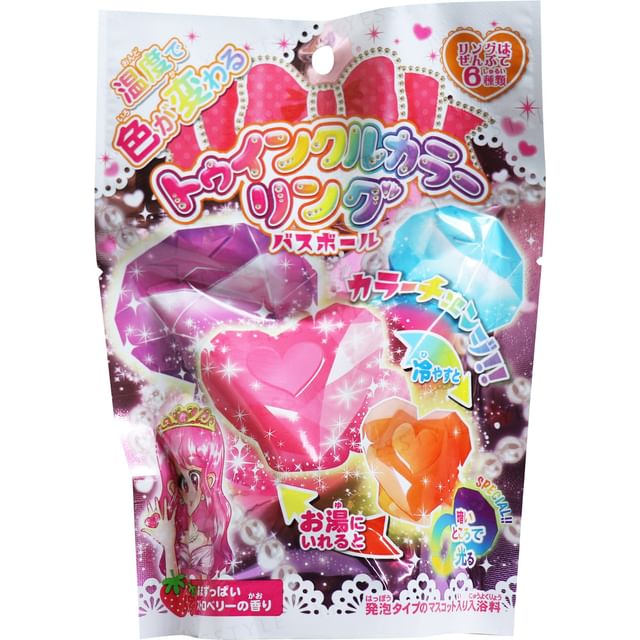MANABURO-Twinkle Coloring Sweet Strawberry Bath Ball-隨機款式