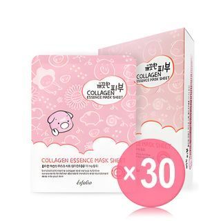 esfolio - Pure Skin Collagen Essence Mask Sheet Set 10pcs (x30) (Bulk Box)