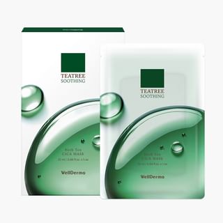 WellDerma - Teatree Soothing Herb Tox Cica Mask Set