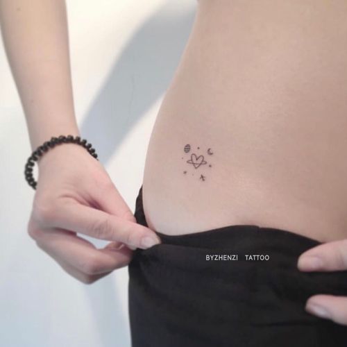 HANZ HAZEL - Heart & Star Waterproof Temporary Tattoo | YesStyle