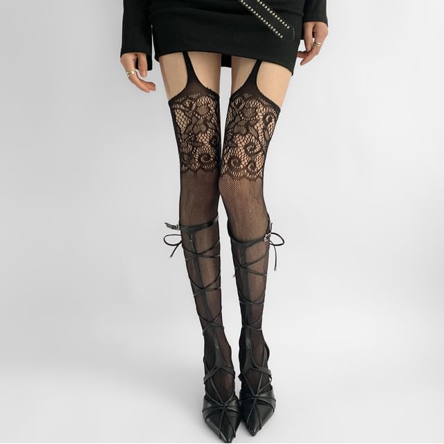 Desperim-Lace Tights
