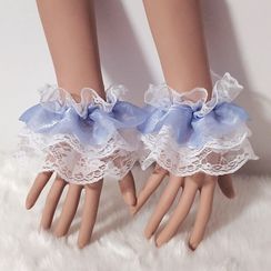 jacmarch - Ribbon Lace Wrist Cuffs