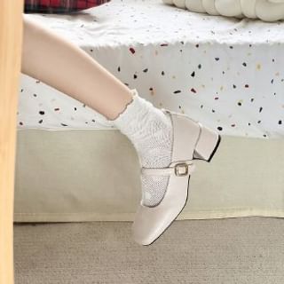 Karlao-Chunky Heel Mary Jane Shoes