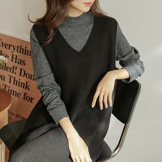 beaded knit dress Liya | Beaded Knit Dress main image 1