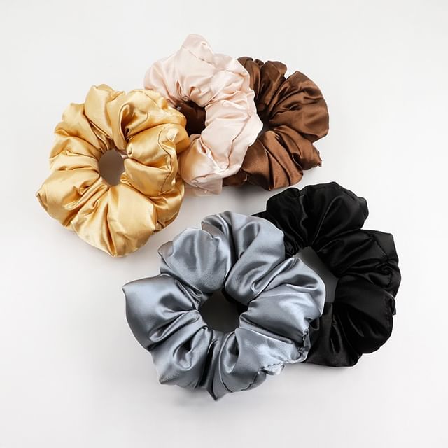 Koi Kawaii-Plain Satin Scrunchie