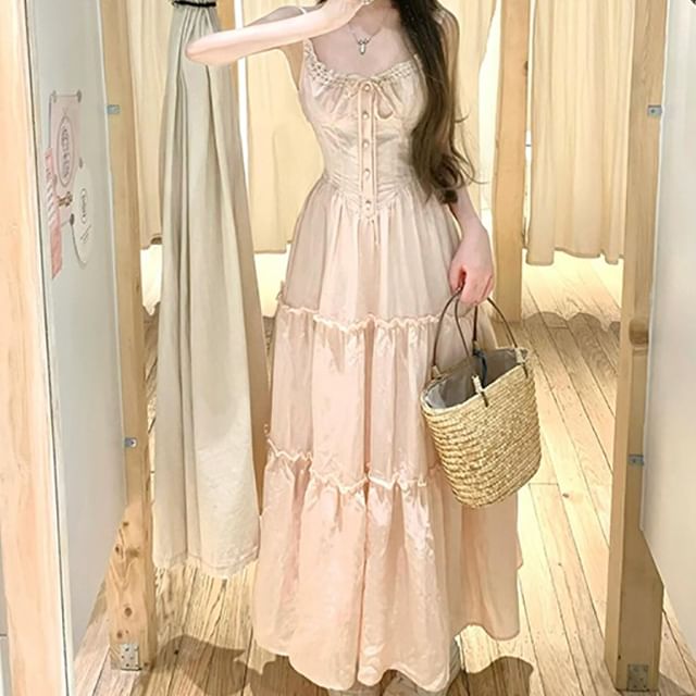 open lace back dress A Refined Touch White Ribbed Lace Detail V-Neck Tank