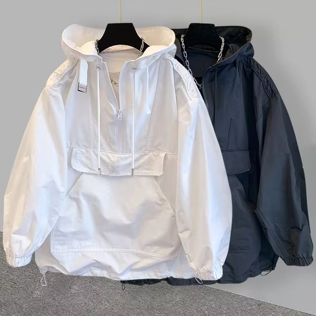 Blueforce-Half Zip Hooded Overhead Jacket