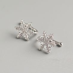 Zundiao - Snowflake Clip-On Earring