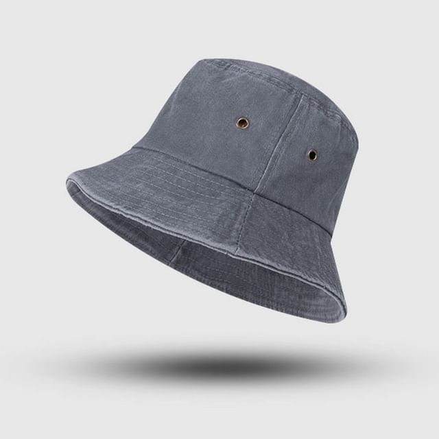 TAAK-Washed Denim Bucket Hat