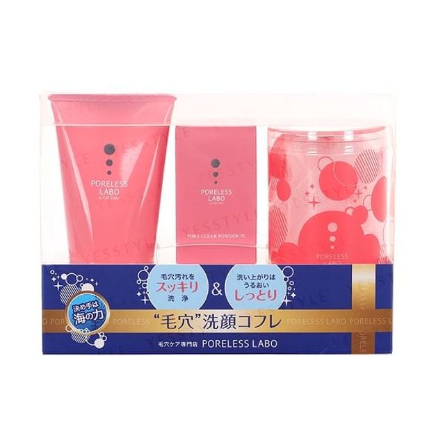 PORELESS LABO-Pore Washing Face Coffret