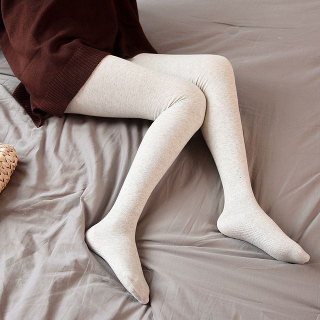 Kuromori Fleece-Lined Tights Gray Pantyhose