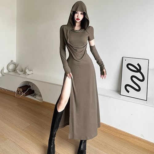 Long sleeve dress shop with arm slits