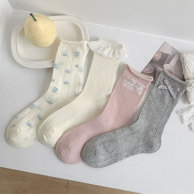 MOGLA-Crew Socks Various Designs