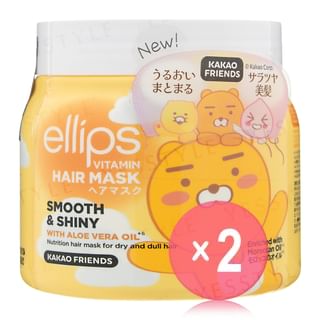 ellips - Kakao Friends Vitamin Hair Mask Smooth & Shiny 2pcs Bundle Set