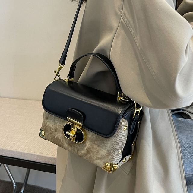 KOCORE-Top Handle Flap Crossbody Bag