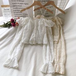 Wilder Dreams - Lace Cold Shoulder Shirt Wilder Dreams - Lace Cold Shoulder Shirt