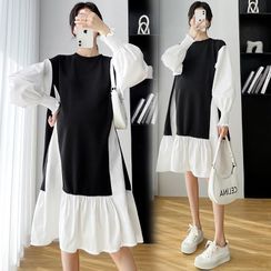 NOA - Maternity Long-Sleeve A-Line Dress