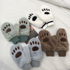 Oktokki - 仿皮毛手套 Oktokki - 仿皮毛手套