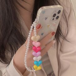 Dollu - Heart Beaded Phone Strap