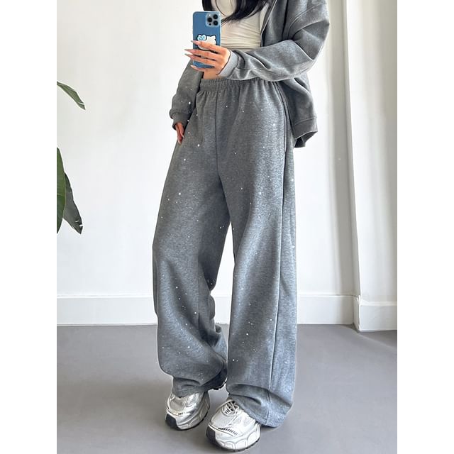 Girls Supply - Glitter Wide-Leg Sweatpants | YesStyle Girls Supply - Glitter Wide-Leg Sweatpants | YesStyle