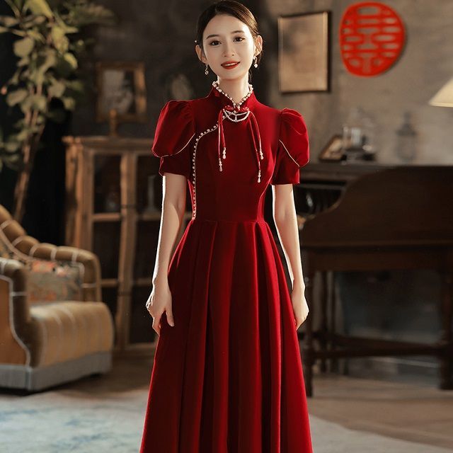 OOMEI - Mesh A-Line Cocktail Dress / Evening Gown