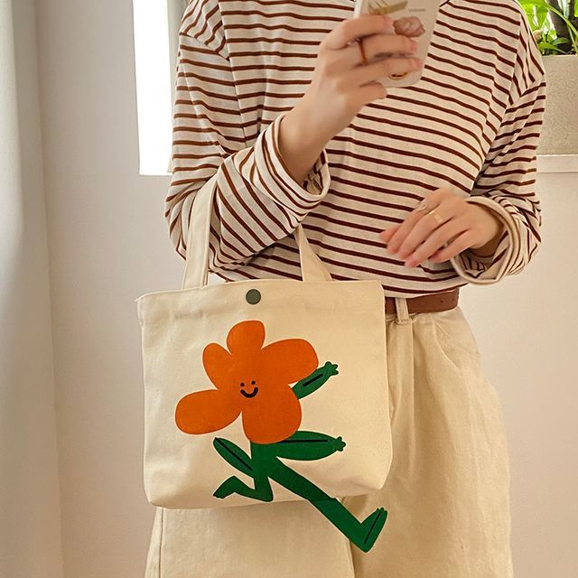 Geolte - Lettering Print Tote Bag