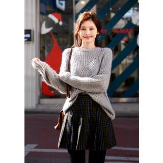 DEEPNY Pointelle Knit Sweater | YesStyle