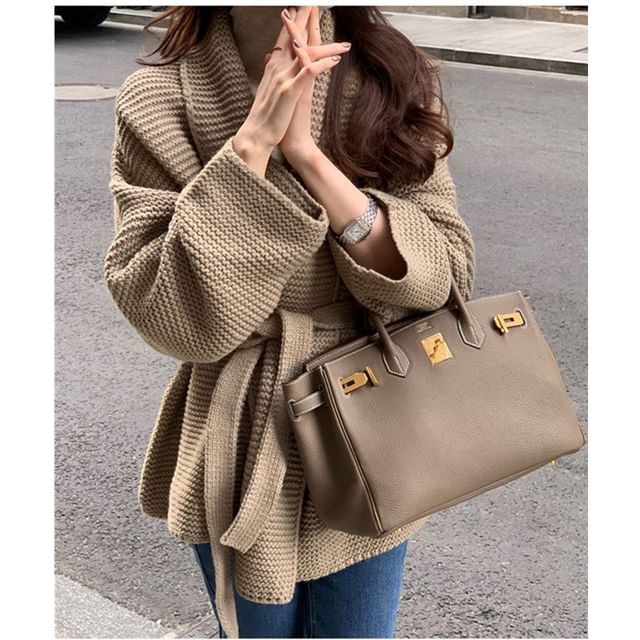 INEN-Open Front Plain Cardigan