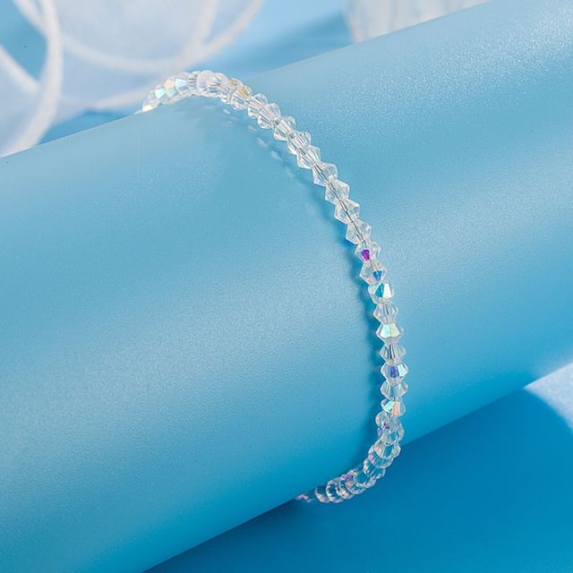 Forainer-Faux Crystal Alloy Bracelet Anklet