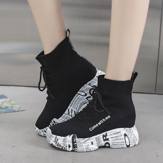Vindler - Platform High-Top Sock Sneakers | YesStyle