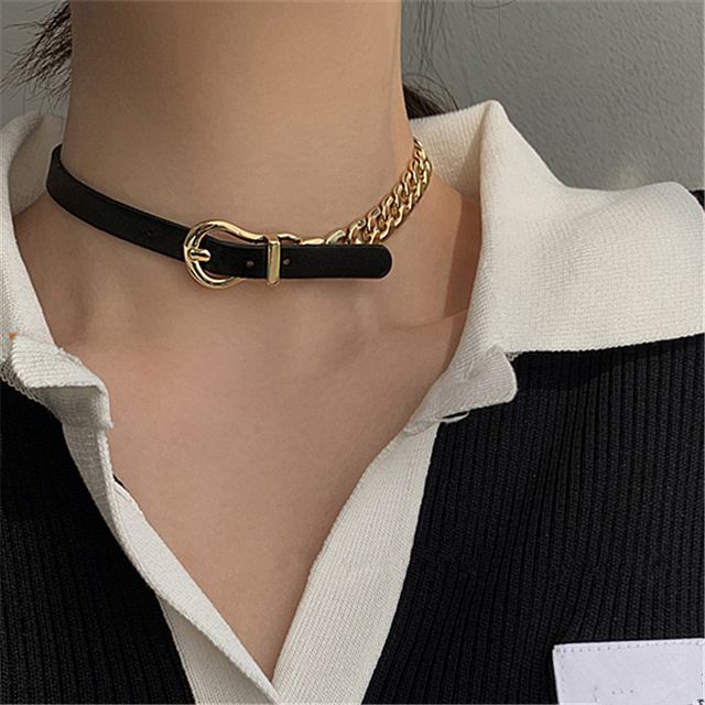 Seirios-Chain Buckled Choker