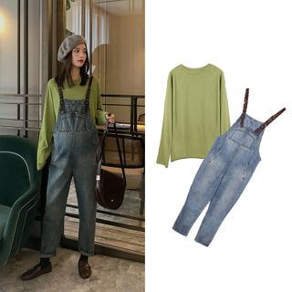 long sleeve jean jumper