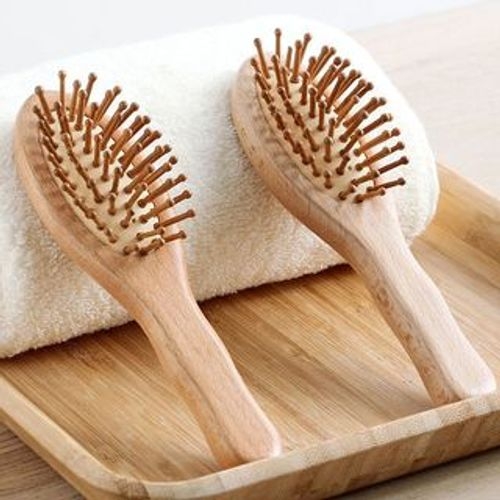 Popcorn Wooden Hair Brush YesStyle